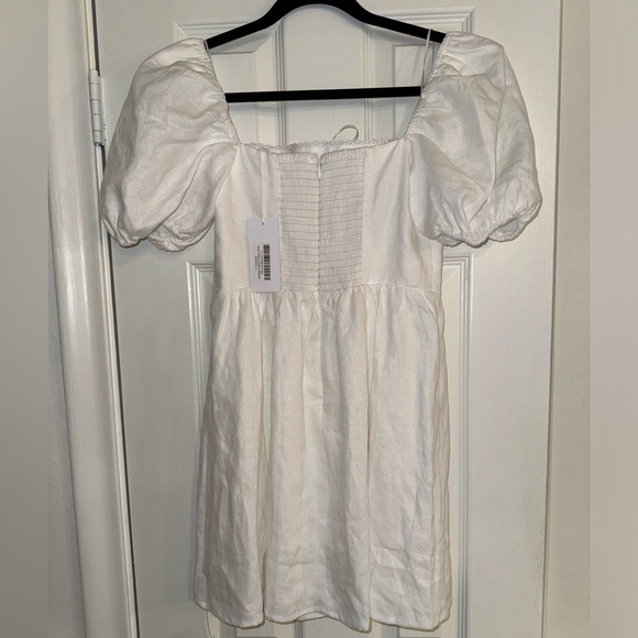 NWT Reformation Malvina Linen Dress - white - Picture 6 of 8